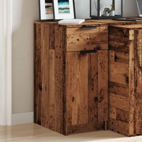 Skab til skrivebord 33×50×75 cm - konstrueret træ, antikt træ