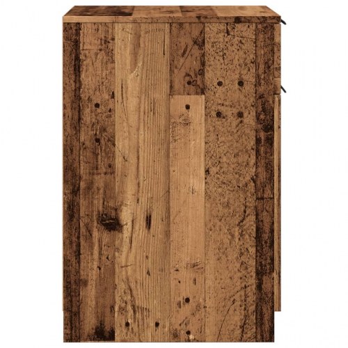 Skab til skrivebord 33×50×75 cm - konstrueret træ, antikt træ