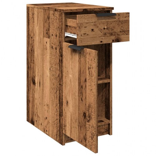 Skab til skrivebord 33×50×75 cm - konstrueret træ, antikt træ