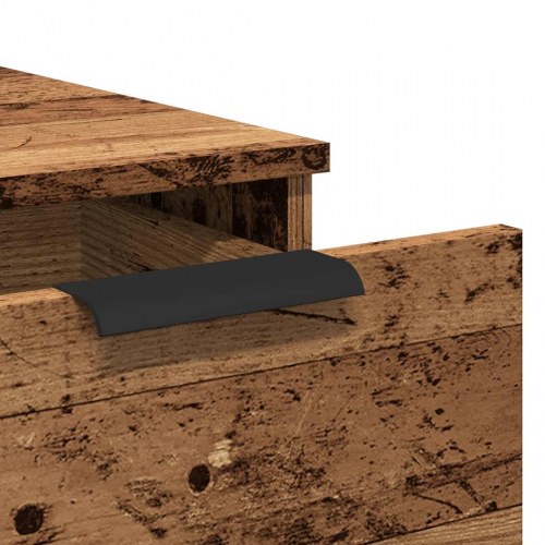 Skab til skrivebord 33×50×75 cm - konstrueret træ, antikt træ