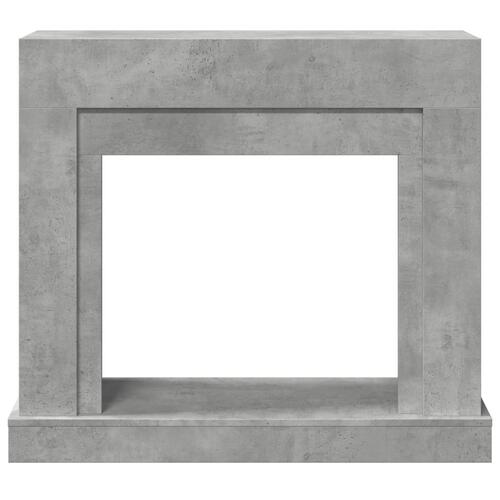 Forsats til pejs 100x30x87,5 cm konstrueret træ betongrå