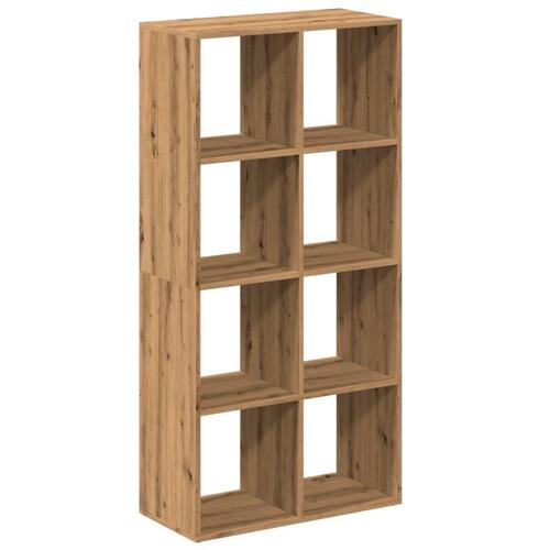 Bogreol/rumdeler 69,5x29x137,5 cm konstrueret træ kunsteg