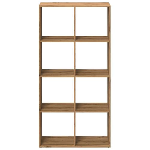 Bogreol/rumdeler 69,5x29x137,5 cm konstrueret træ kunsteg