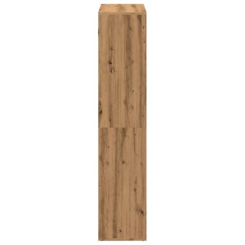 Bogreol/rumdeler 69,5x29x137,5 cm konstrueret træ kunsteg