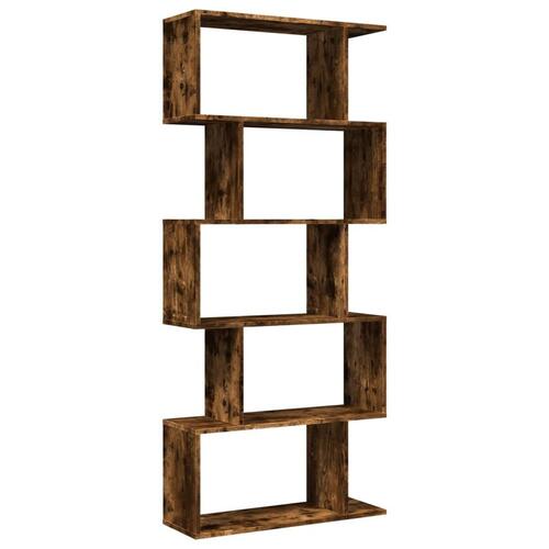 Bogreol/rumdeler 70x24x161 cm 5 niveauer konstrueret træ