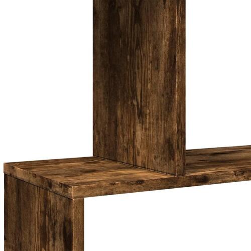 Bogreol/rumdeler 70x24x161 cm 5 niveauer konstrueret træ