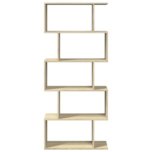 Bogreol/rumdeler 70x24x161 cm 5 niveauer konstrueret træ