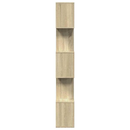 Bogreol/rumdeler 70x24x161 cm 5 niveauer konstrueret træ