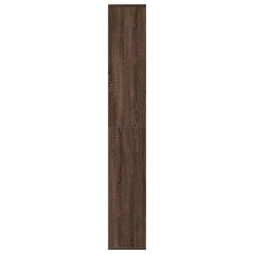 Bogreol/rumdeler 67x25x161,5 cm konstrueret træ brun egetræ
