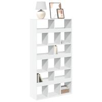 Bogreol 100x33x187,5 cm konstrueret træ hvid