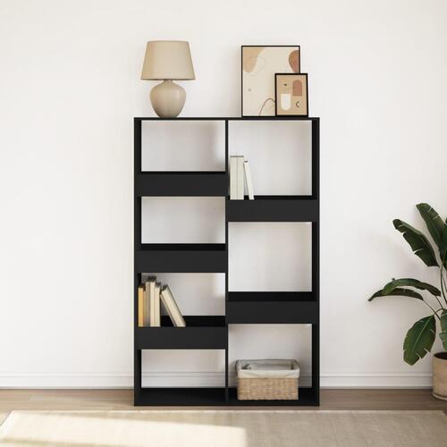 Bogreol 100x33x155,5 cm konstrueret træ sort
