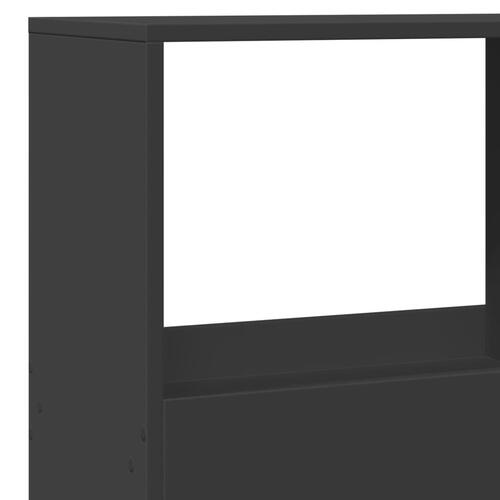 Bogreol 100x33x155,5 cm konstrueret træ sort