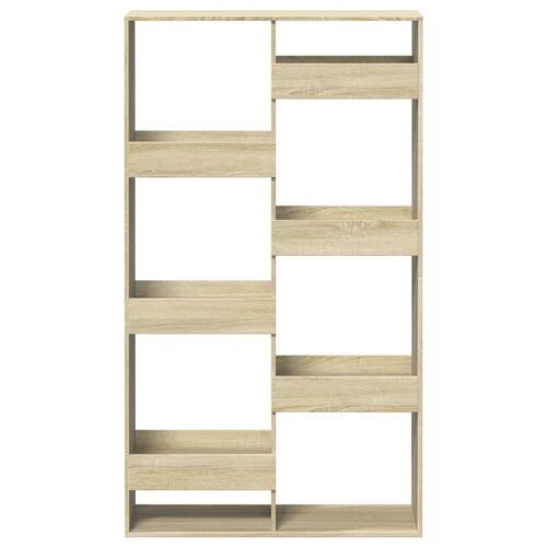 Bogreol 100x33x175 cm konstrueret træ sonoma-eg