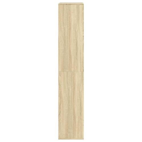 Bogreol 100x33x175 cm konstrueret træ sonoma-eg