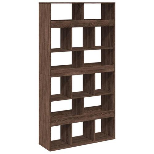 Bogreol 100x33x187,5 cm konstrueret træ brun egetræsfarve