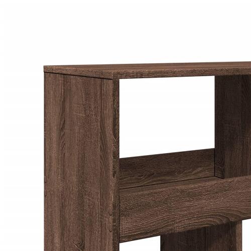 Bogreol 100x33x187,5 cm konstrueret træ brun egetræsfarve