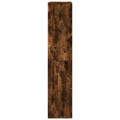 Bogreol 100x33x155,5 cm konstrueret træ røget egetræsfarve