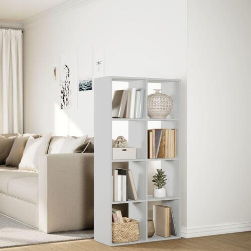 Bogreol/rumdeler 69,5x29x137,5 cm konstrueret træ hvid