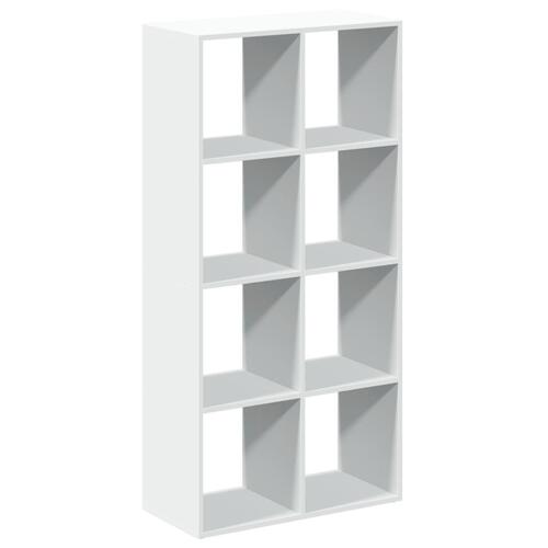 Bogreol/rumdeler 69,5x29x137,5 cm konstrueret træ hvid