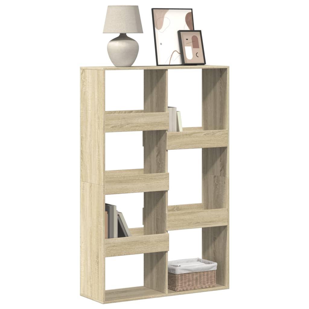 Bogreol 100x33x155,5 cm konstrueret træ sonoma-eg