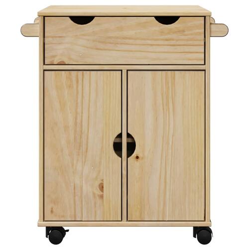 Køkkenvogn OTTA 59x45x80 cm massivt fyrretræ