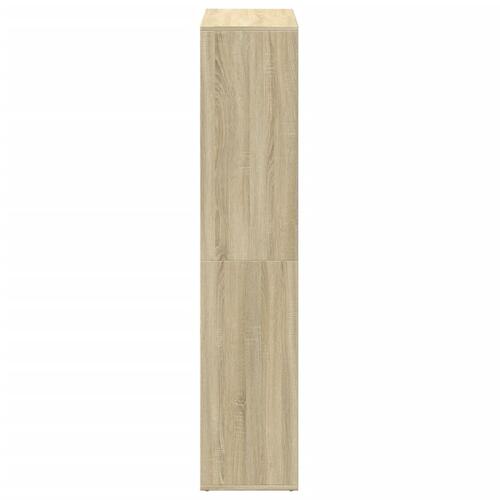 Bogreol/rumdeler 69,5x29x137,5 cm konstrueret træ sonoma-eg