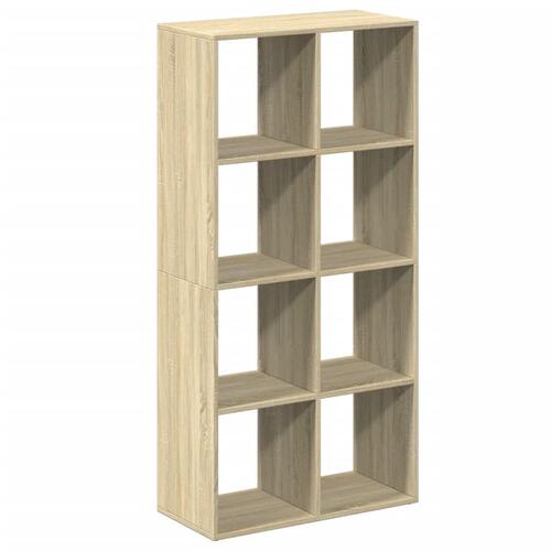Bogreol/rumdeler 69,5x29x137,5 cm konstrueret træ sonoma-eg