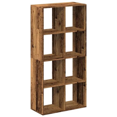 Bogreol/rumdeler 69,5x29x137,5 cm konstrueret træ antikt træ