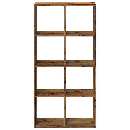 Bogreol/rumdeler 69,5x29x137,5 cm konstrueret træ antikt træ