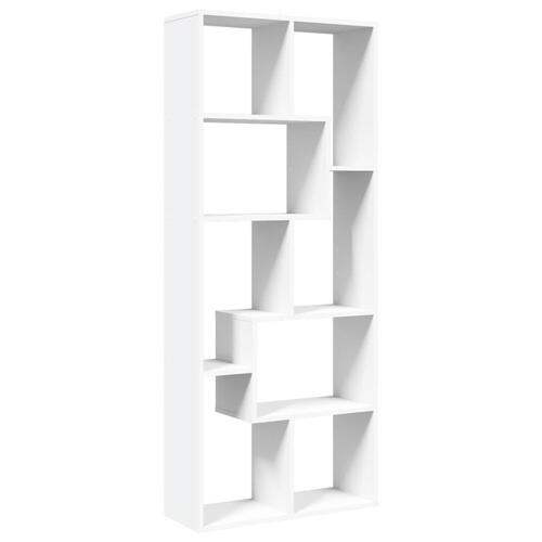 Bogreol/rumdeler 67x25x161,5 cm konstrueret træ hvid