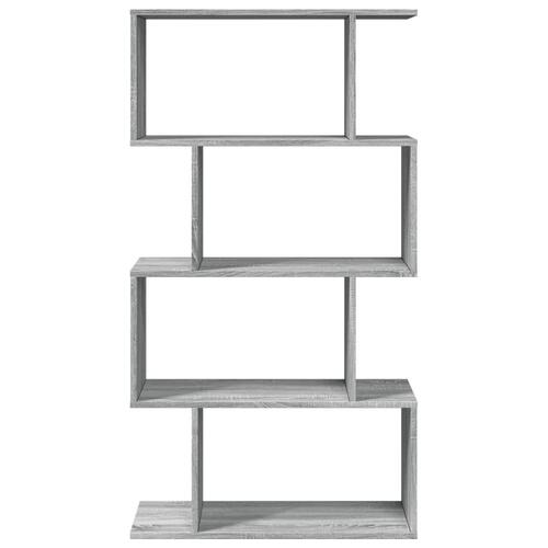 Bogreol/rumdeler 70x24x129 cm 4 niveauer konstrueret træ