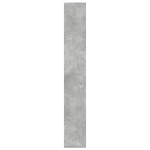 Bogreol/rumdeler 67x25x161,5 cm konstrueret træ betongrå