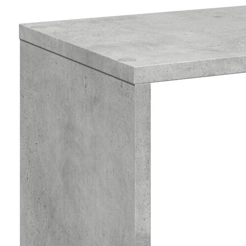 Bogreol/rumdeler 67x25x161,5 cm konstrueret træ betongrå