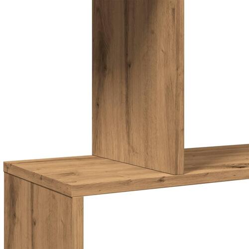 Bogreol/rumdeler 70x24x193cm 6 niveauer konstrueret træ kunsteg