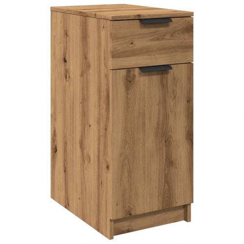 Skrivebord med skuffe 33 × 50 × 75 cm - konstrueret træ, kunsteg