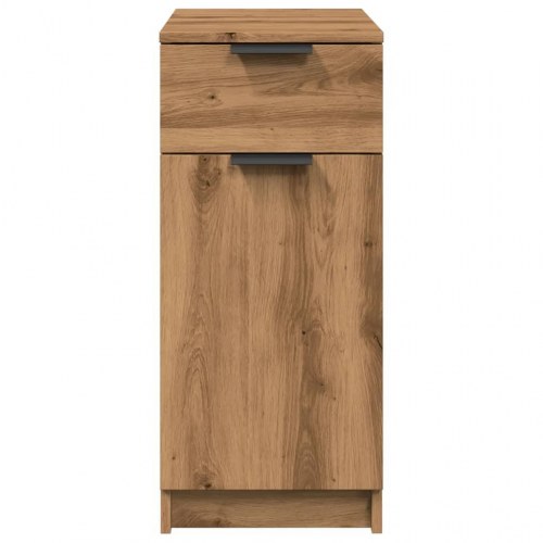 Skrivebord med skuffe 33 × 50 × 75 cm - konstrueret træ, kunsteg