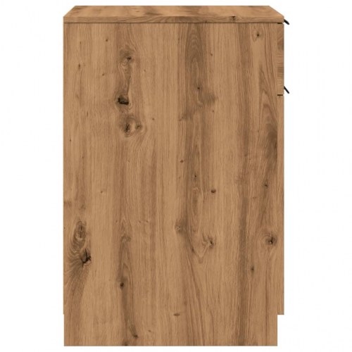 Skrivebord med skuffe 33 × 50 × 75 cm - konstrueret træ, kunsteg