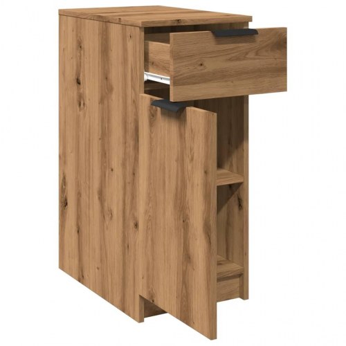 Skrivebord med skuffe 33 × 50 × 75 cm - konstrueret træ, kunsteg