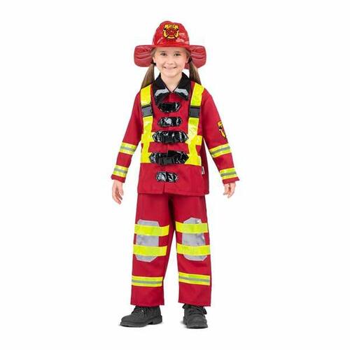 Kostume til børn Rød Brandmand M 7-9 år
