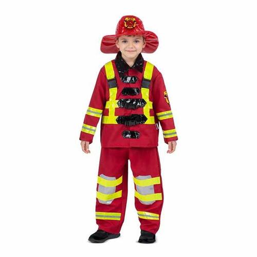 Kostume til børn Rød Brandmand M 7-9 år