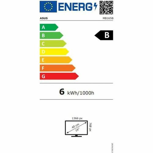 Skærm Asus MB165B WXGA 15" 120 Hz