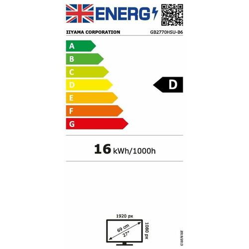 Skærm Iiyama GB2770HSU-B6 27" Full HD 180 Hz 60 Hz