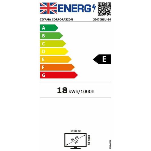 Skærm Iiyama G2470HSU-B6 Full HD 23,8" 180 Hz 60 Hz