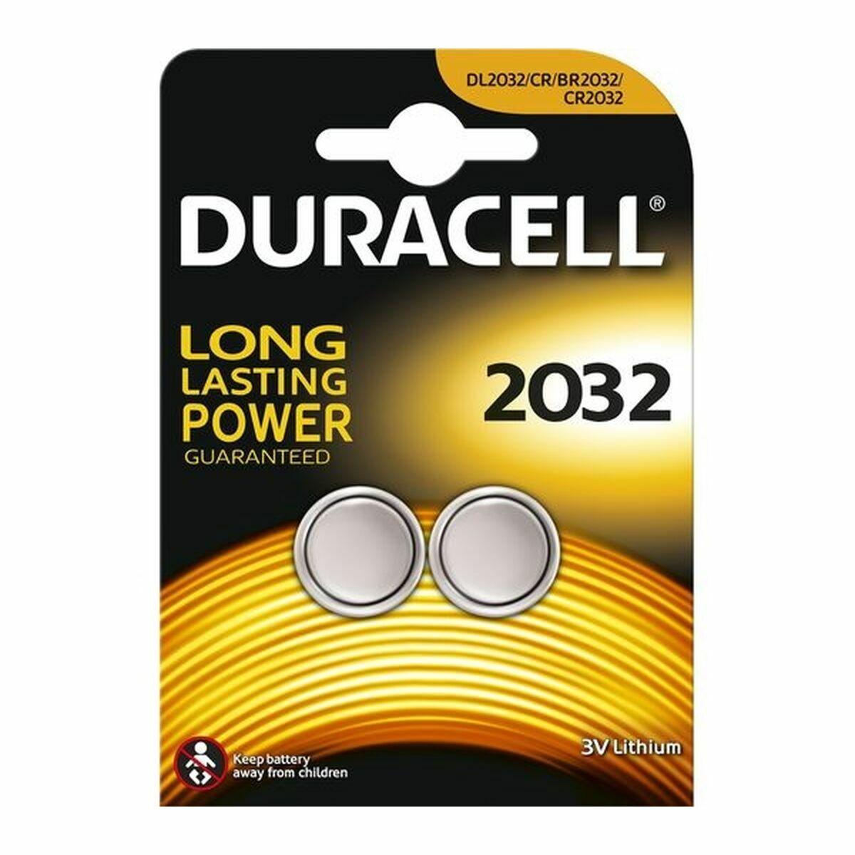 Batterier DURACELL DL2032B2 3V (10 enheder)
