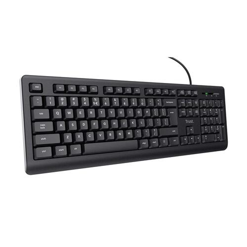 Tastatur Trust TK-150 Sort QWERTY