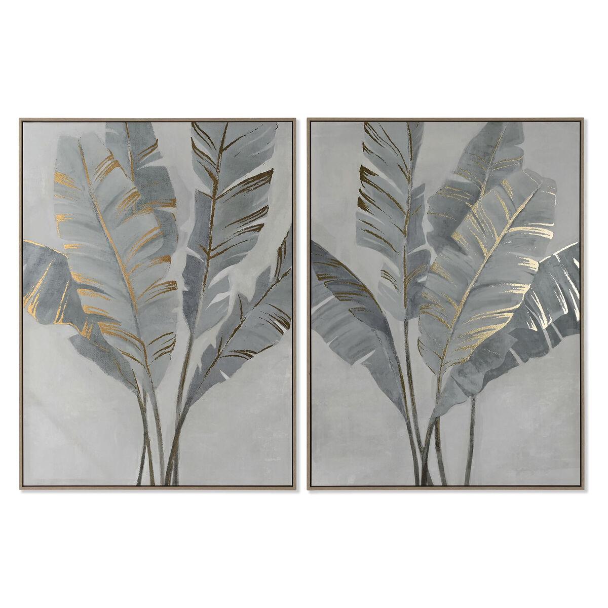 Lærredsmaleri - palme-design, 90 × 120 cm billede