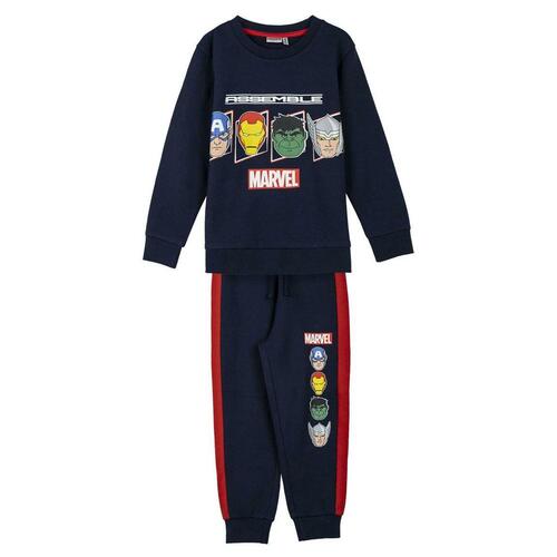 Træningsdragt til børn The Avengers Mørkeblå 5 år
