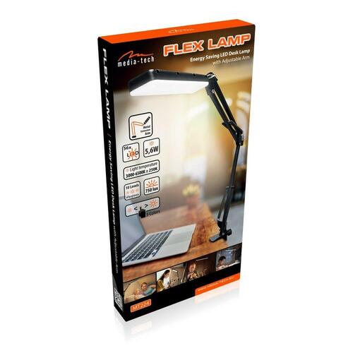 Skrivebordslampe Media Tech MT224. Sort 750 Lm