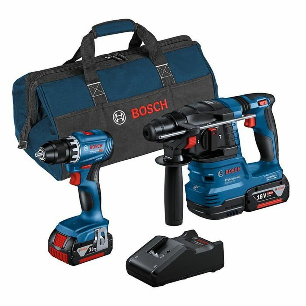 BOSCH 18V bore- og tilbehørssæt GSR18V-45 + GBH 18V-22