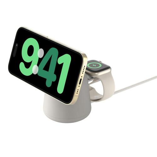 Belkin WIZ020VFH37 vægoplader - trådløs MagSafe, sand
